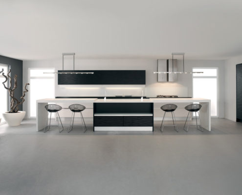 GL7300 NCS & White Keller Contemporary Kitchen