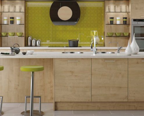 Woodgrain Arlington Sheraton Contemporary Kitchen