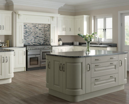 Character Painted Sheraton Traditional Kitchen