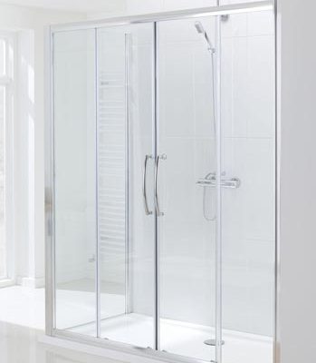 Semi-Frameless Double Slider Shower Door